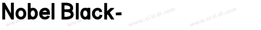 Nobel Black字体转换